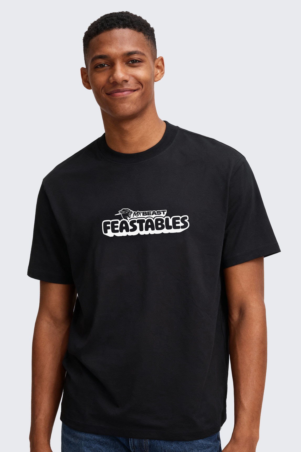Adult-Wavy-Tee-black-front-model-1.png
