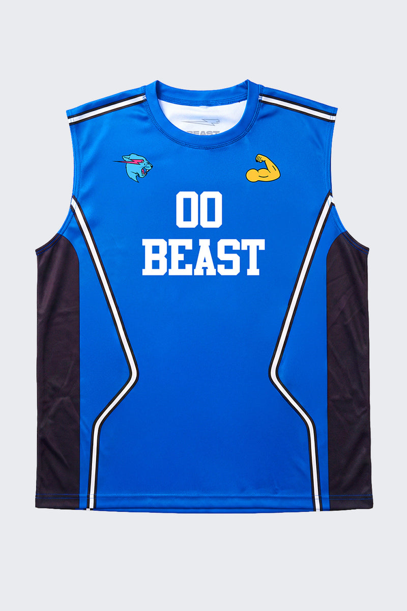 Beast Games Sleeveless Strong Jersey - SM (6/7) / Blue