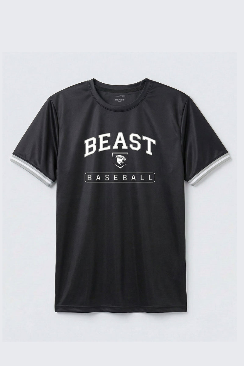 Beast Baseball Jersey Tee - SM (6/7) / Black