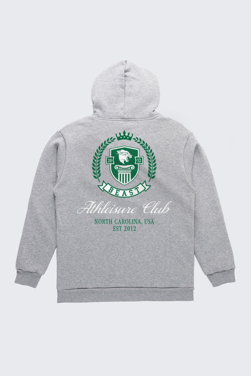 Beast Athleisure Club Crest Hoodie - SM (6/7) / Heather gray