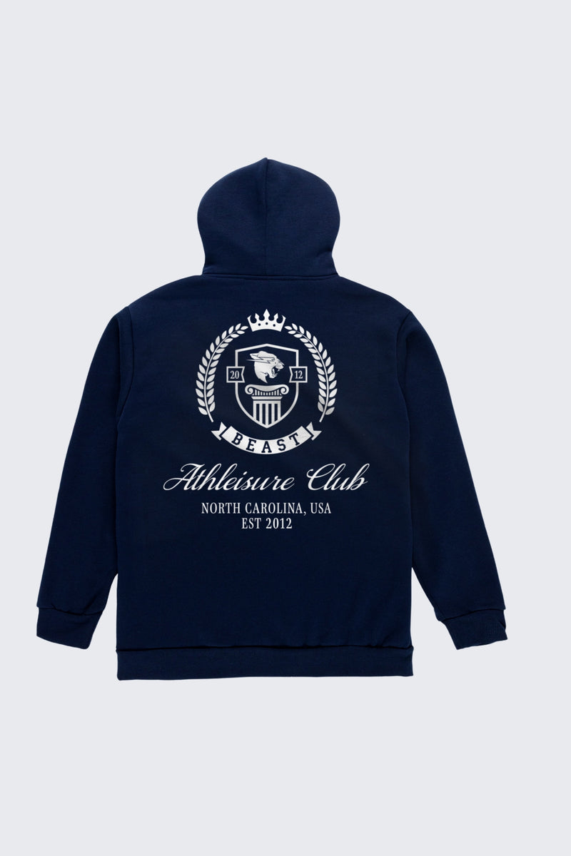 Beast Athleisure Club Crest Hoodie - SM (6/7) / Navy