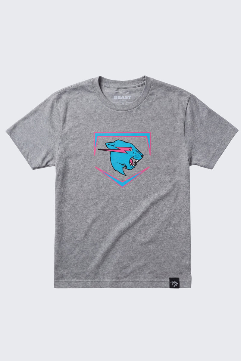 Beast Edition Plate Tee - XL (12/13) / Heather gray