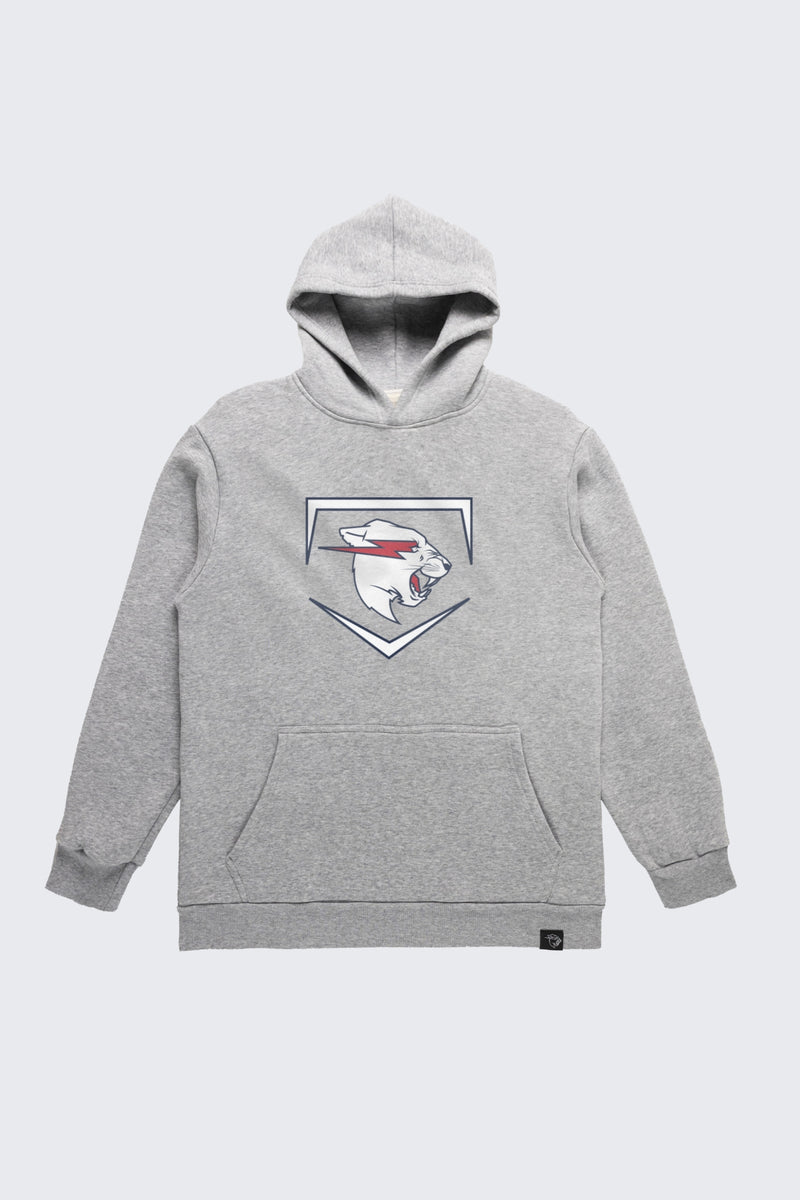 Classic Beast Plate Hoodie - SM (6/7) / Heather gray
