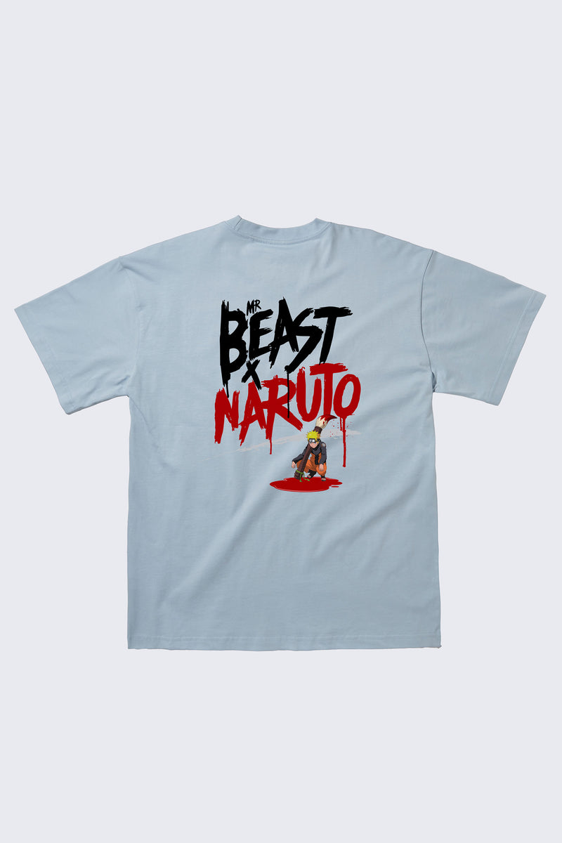 MrBeast x NARUTO Gaka Tee - 3XL / Beast Blue
