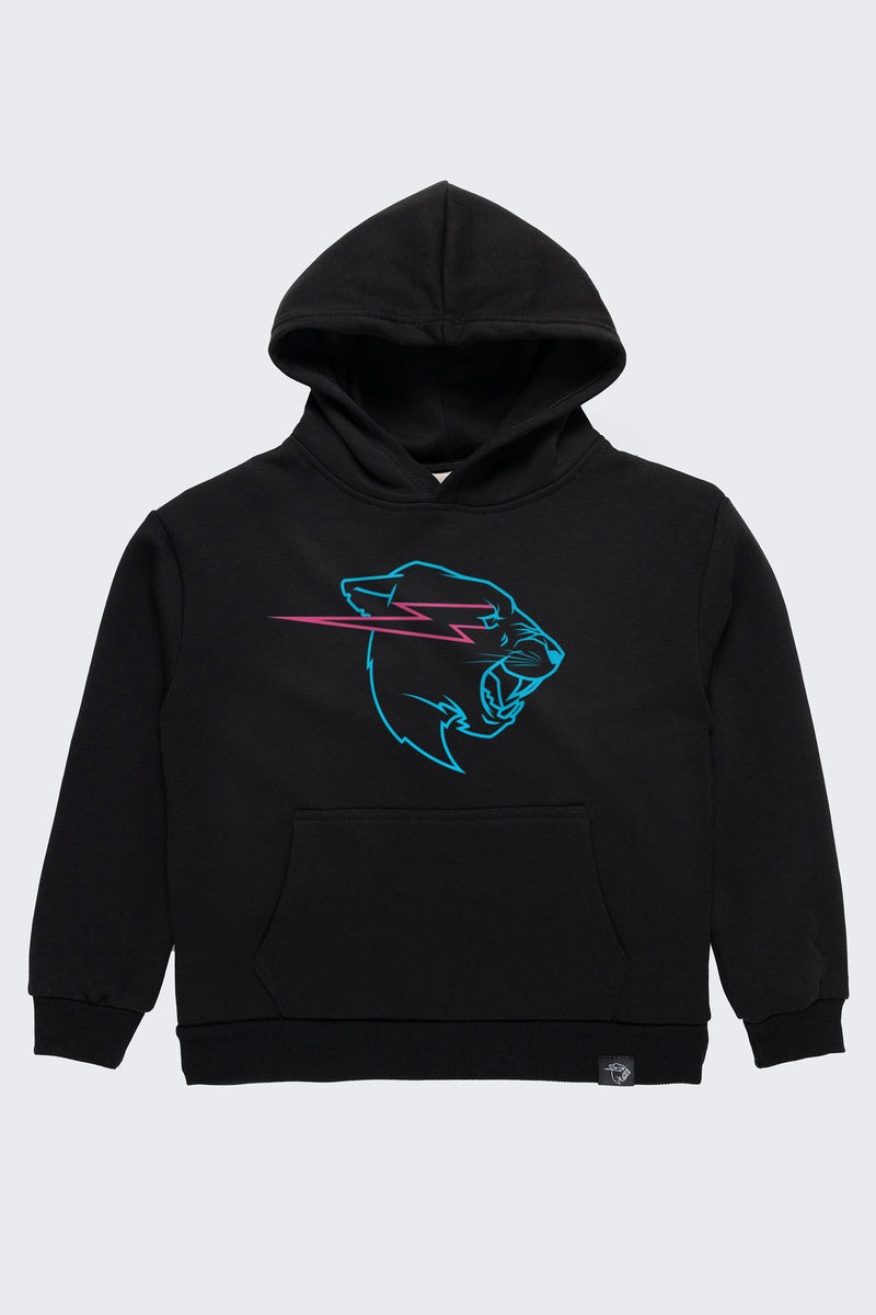 Glow In The Dark Panther Hoodie - Black - SM (6/7) / Black