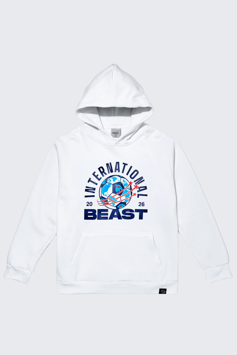 International Beast Soccer Hoodie - SM (6/7) / White/Navy