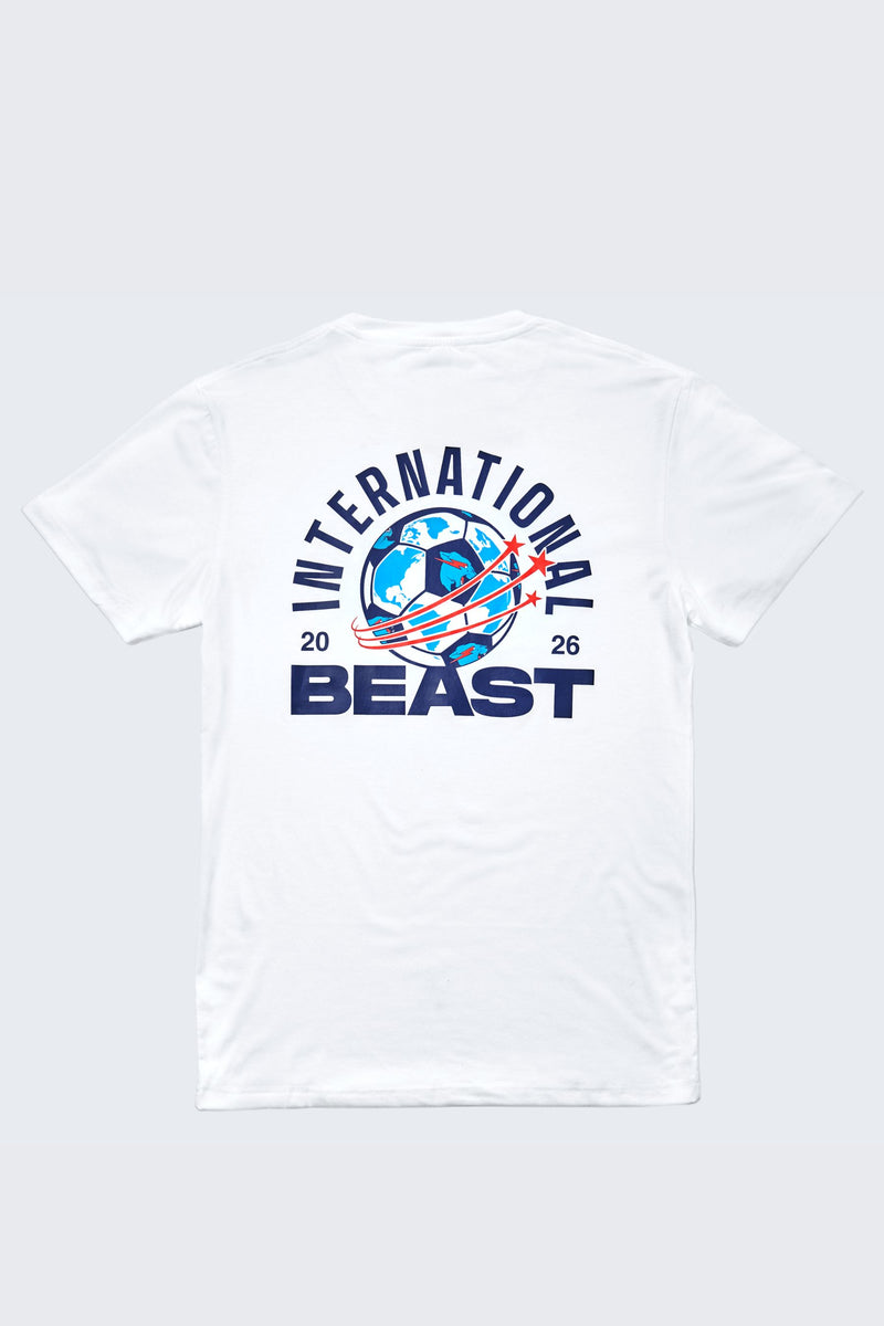 International Beast Soccer Tee - White/Navy / MD