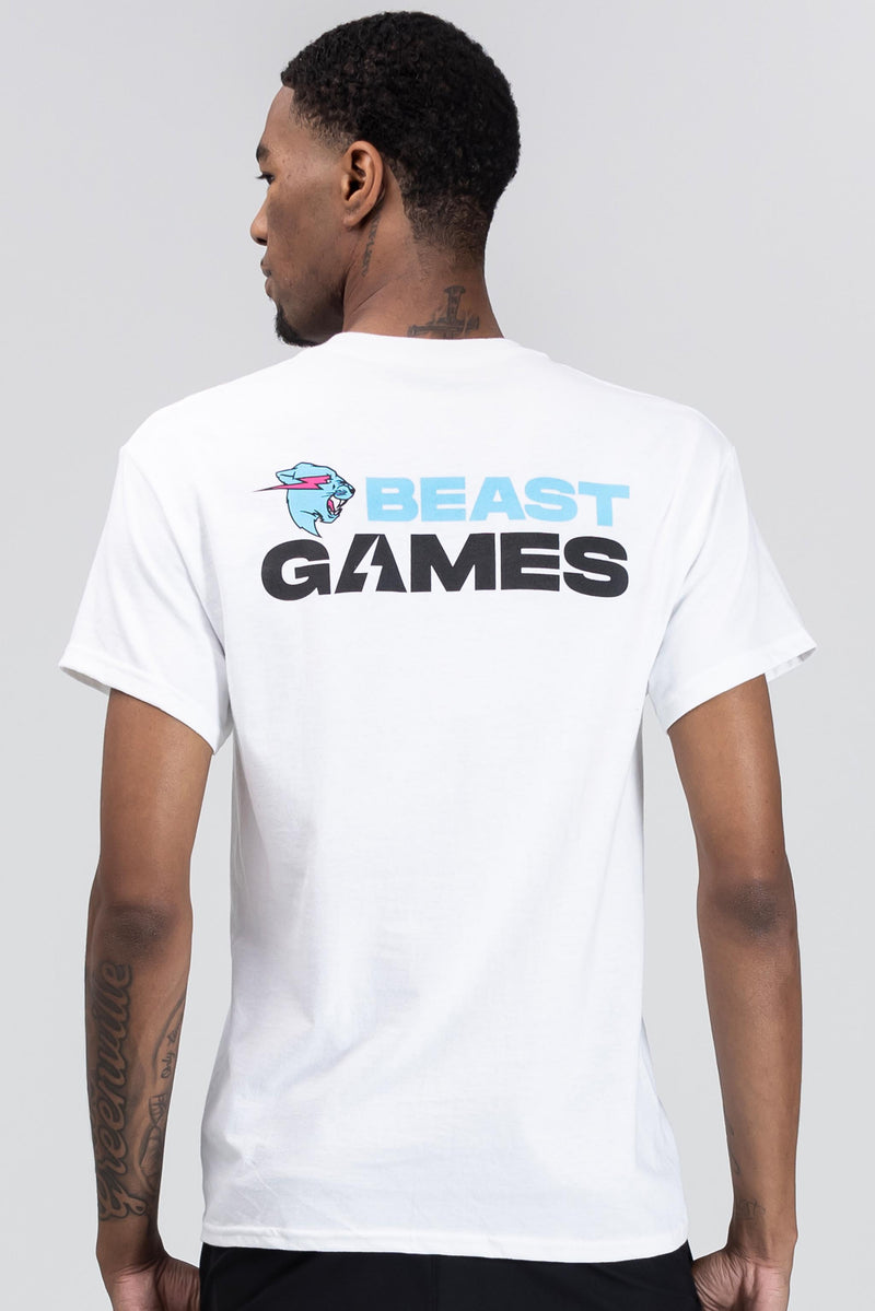 Beast Games Basic Tee - White - 3XL / White