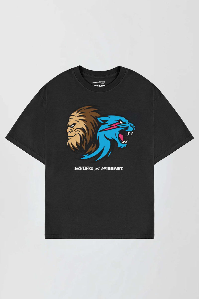 MrBeast x Jack Links Feed the Beasts Tee - Black - SM (6/7) / Black