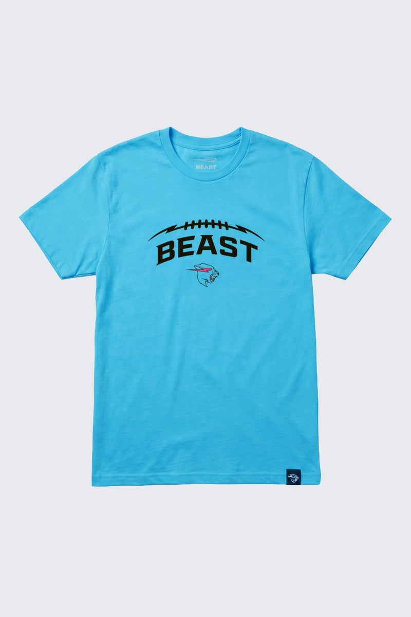 Beast Football Tee - Beast Blue / SM (6/7)