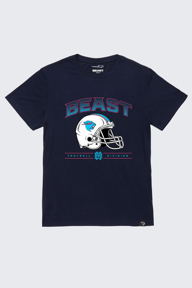 Beast Football Division Tee - Navy / SM (6/7)
