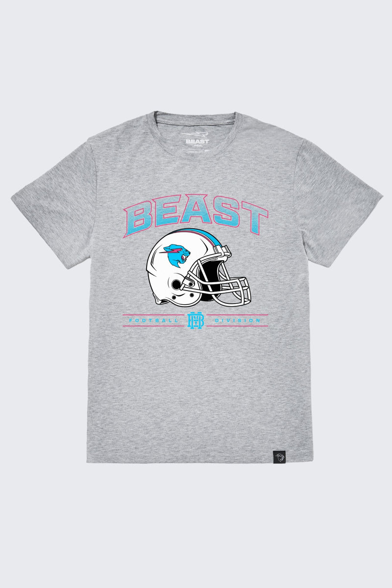 Beast Football Division Tee - Heather gray / SM (6/7)