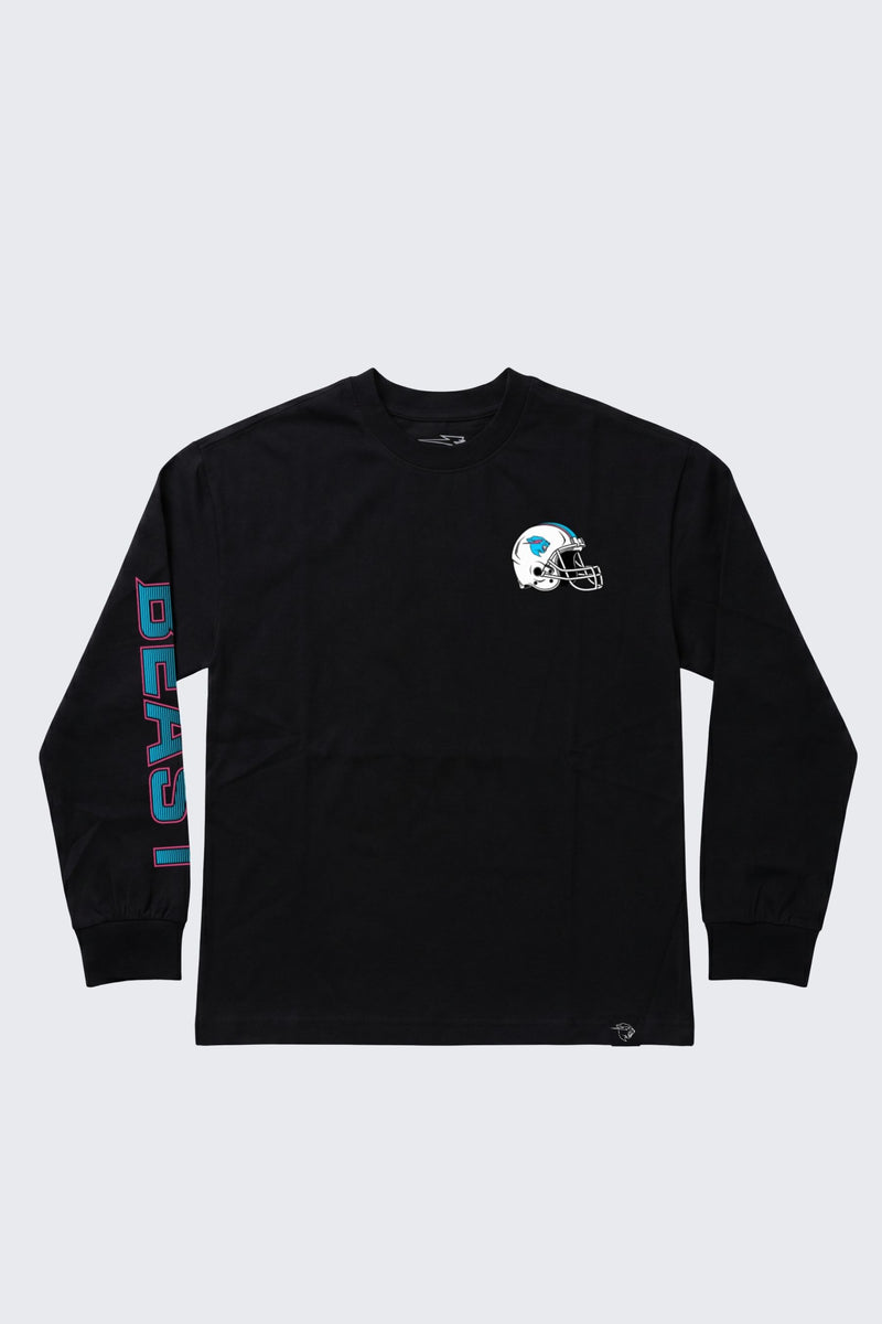 Beast Football Helmet Long Sleeve - Black / SM (6/7)