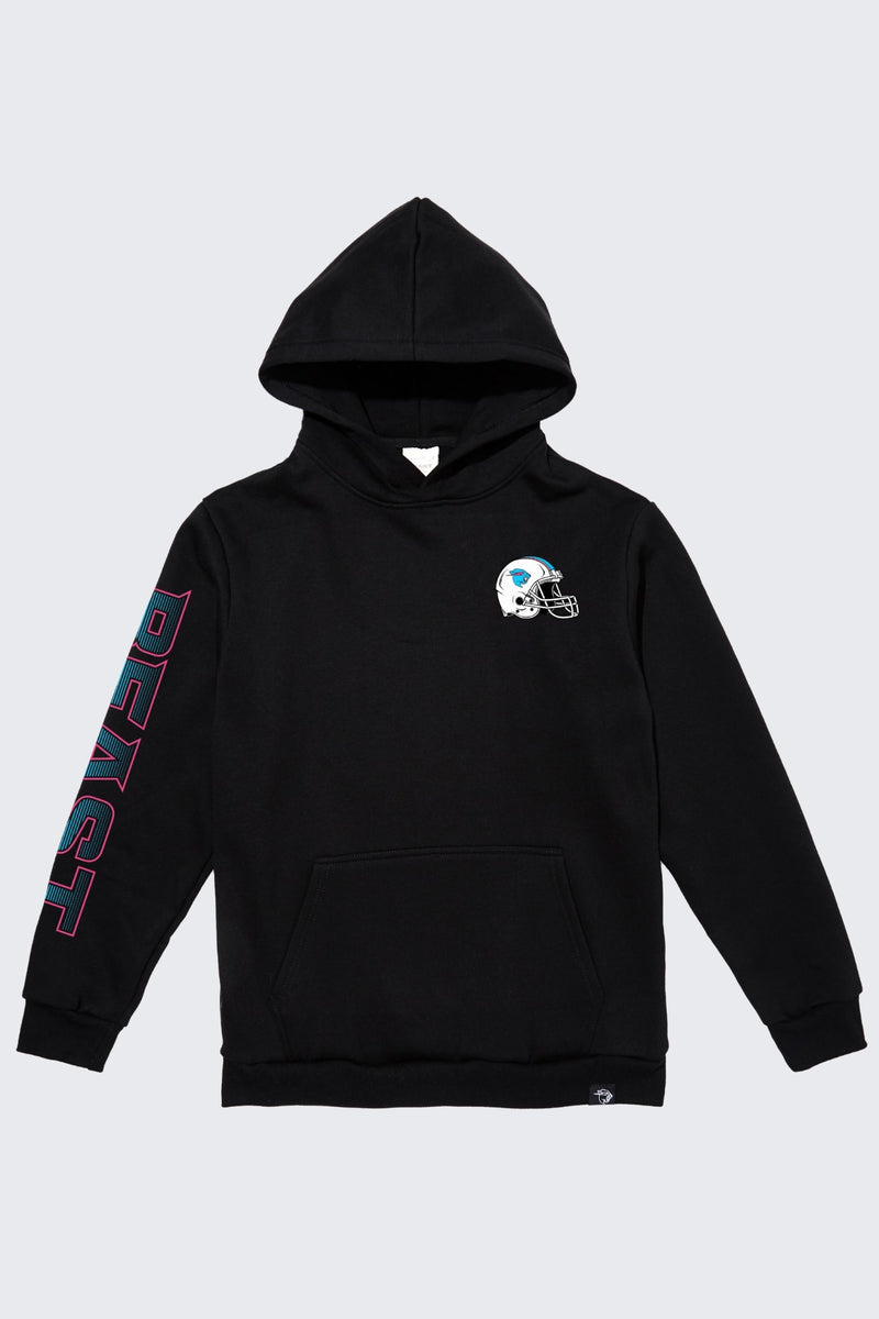 Beast Football Helmet Hoodie - Black / SM (6/7)