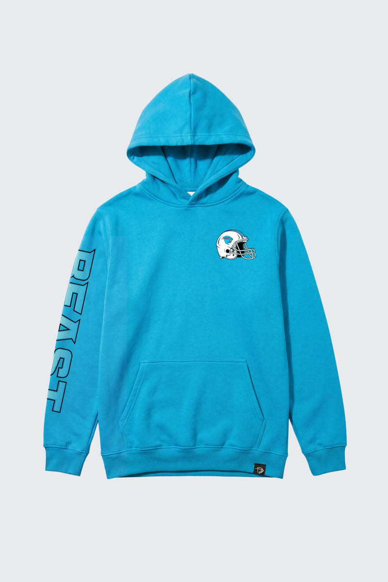 Beast Football Helmet Hoodie - Beast Blue / SM (6/7)