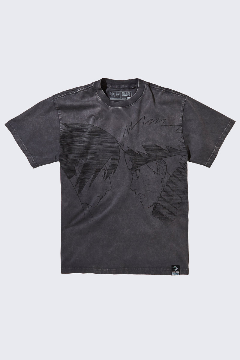 MrBeast x NARUTO Mitsumeru Tee - SM (6/7) / Washed black