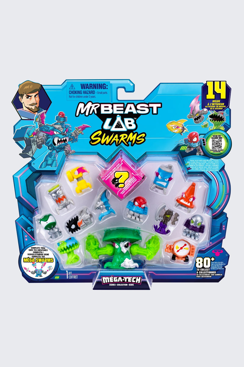 MrBeast Lab Swarms Mega Lab Pack - MEGA-TECH Series, 14 Pack - Mushdoom