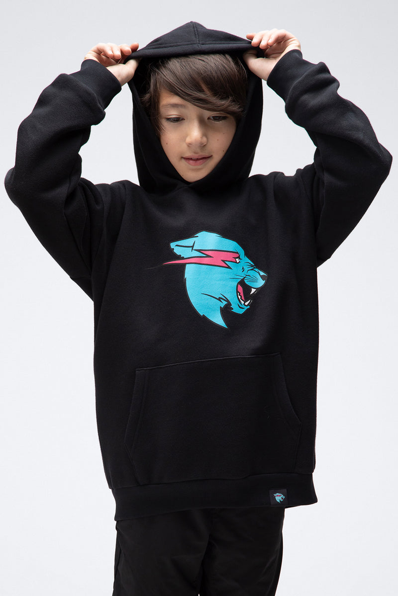 Youth Panther Hoodie - Black - Default / LG (10/11)
