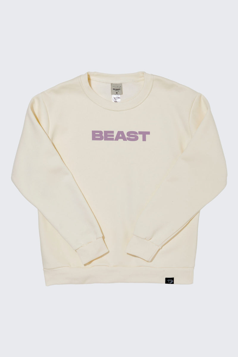 Beast Originals Crewneck Sweatshirt - Natural/Lilac / SM (6/7)