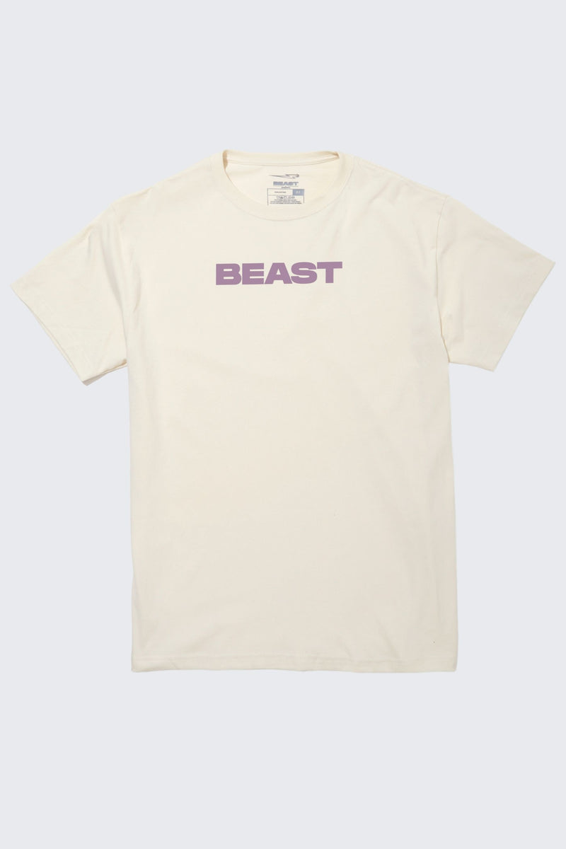 Beast Originals Tee - MD (8/9) / Natural/Lilac
