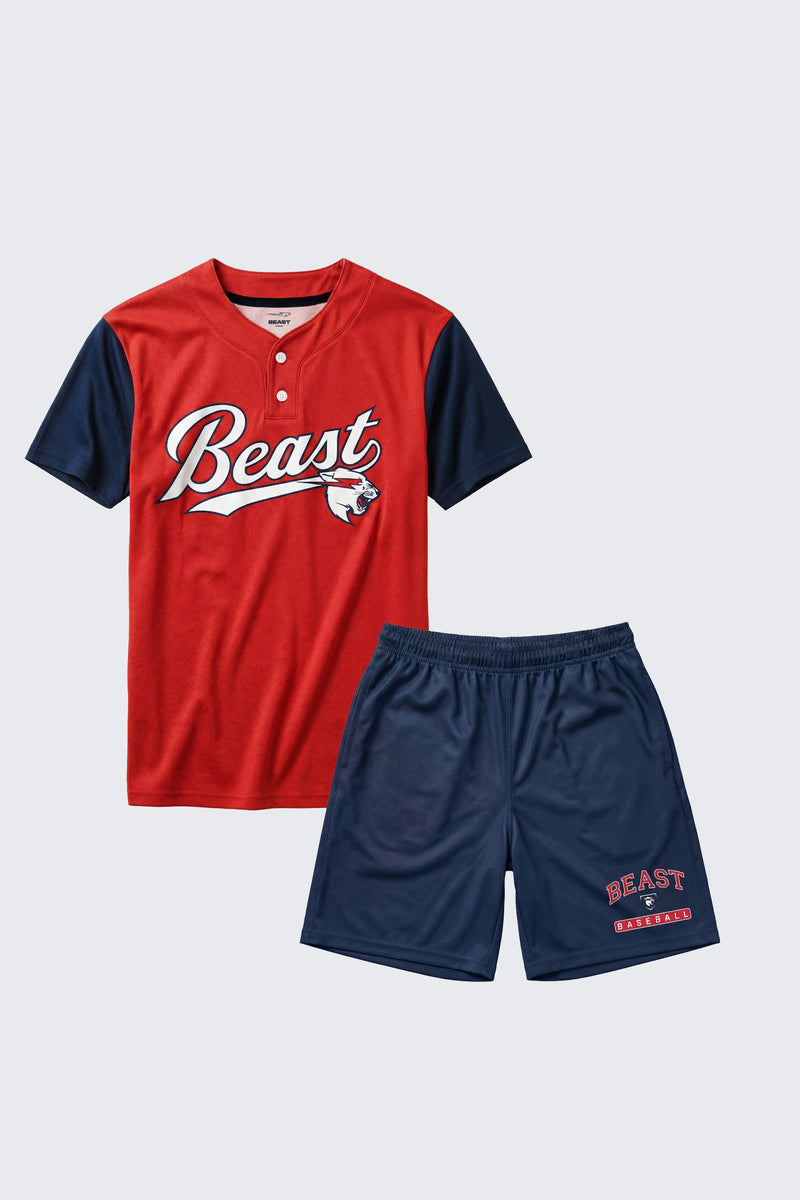 Classic Beast Baseball Practice Jersey + Shorts Set - SM (6/7) / SM (6/7)