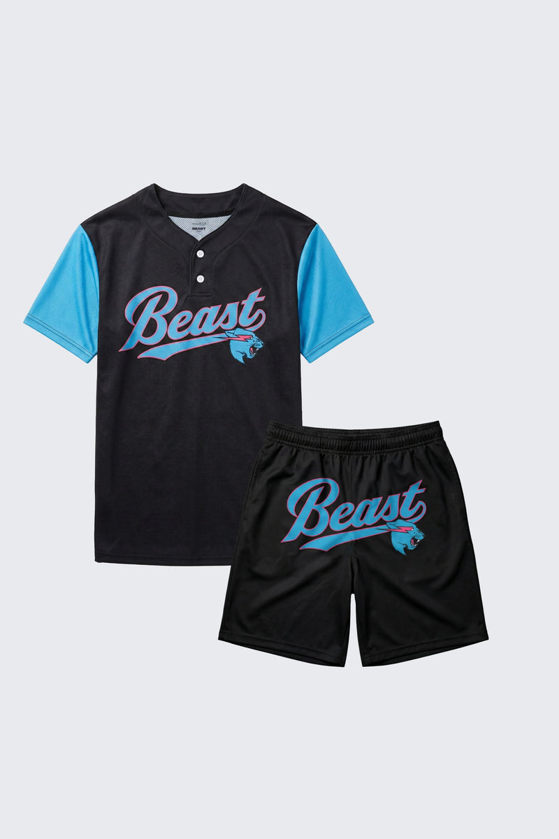 Beast Edition Baseball Practice Jersey + Shorts Set - SM (6/7) / SM (6/7)