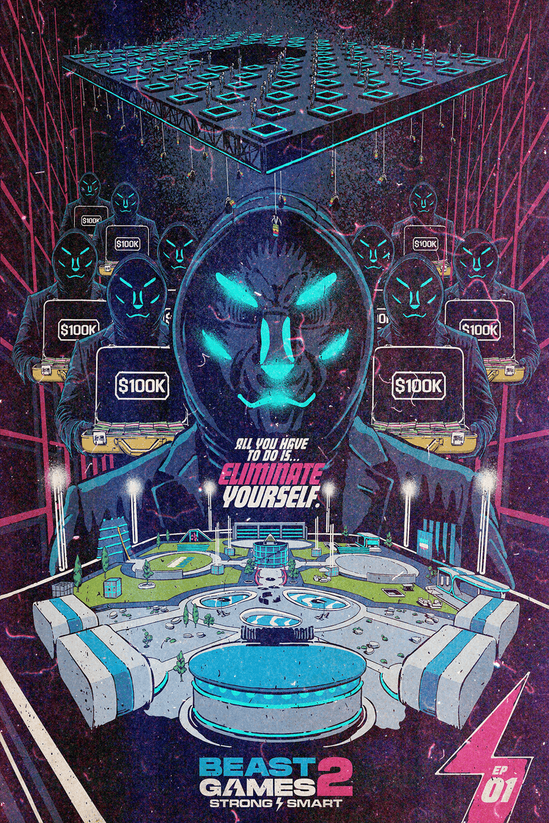 Beast Games Collectible Poster - Episode 1 - Full Color