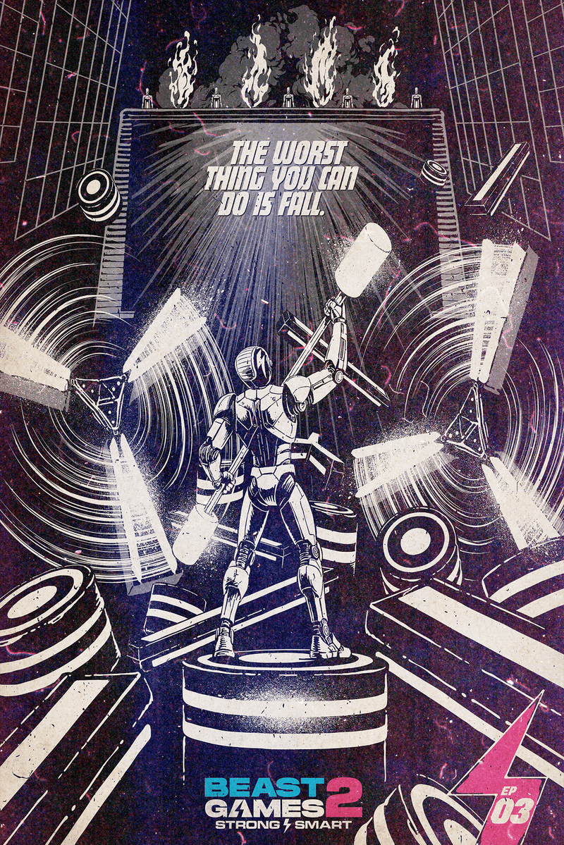 Beast Games Collectible Poster - Episode 3 - Black & White