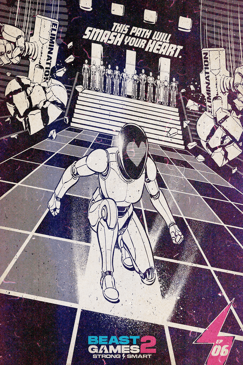 Beast Games Collectible Poster - Episode 6 - Black & White