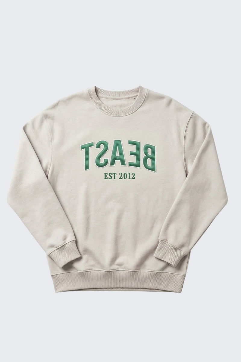 Reverse Beast Crew Sweatshirt - SM / Natural