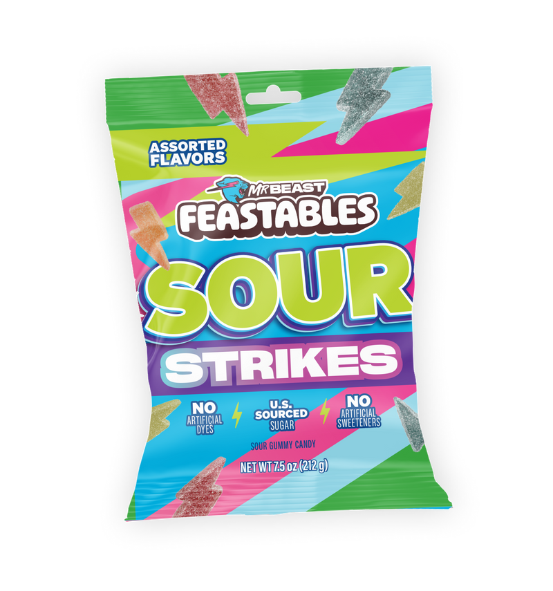 Assorted - Sour Strikes - Default / 9 Large Bags