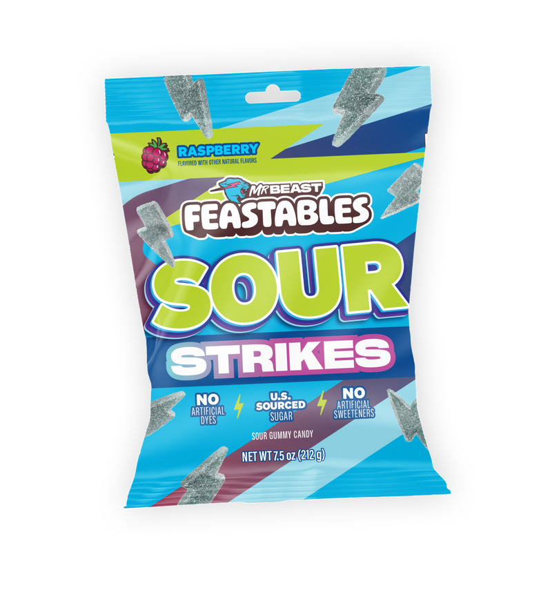 Raspberry - Sour Strikes - Default / 9 Large Bags