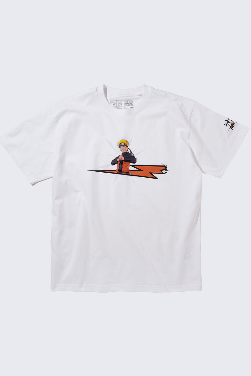 MrBeast x NARUTO Uzumaki Flash Tee - SM (6/7) / White