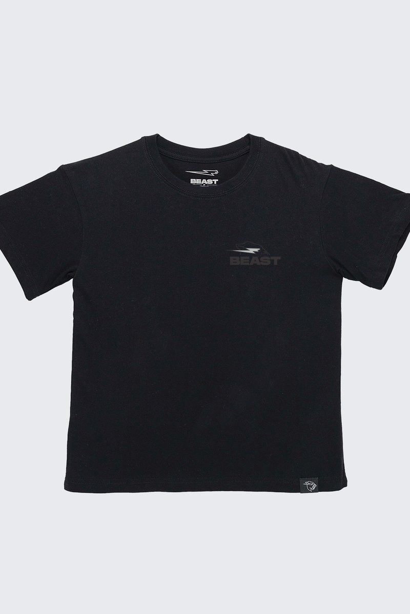 Youth Stealth Logo Slice Tee - SM (6/7) / Black