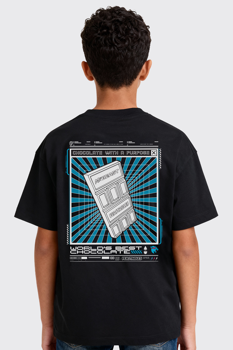 Youth Feastables Y2K Tee - LG (10/11) / Black