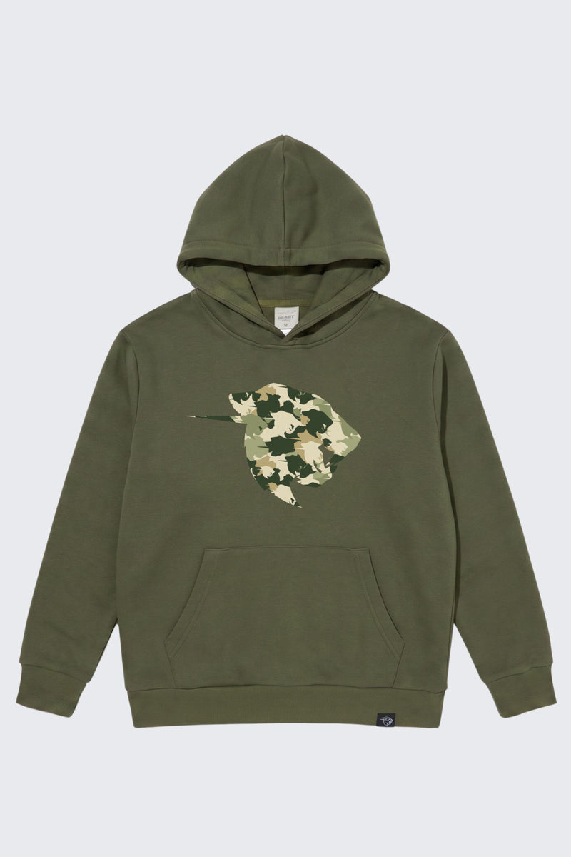 Youth Recruit Hoodie - LG (10/11) / Military Green