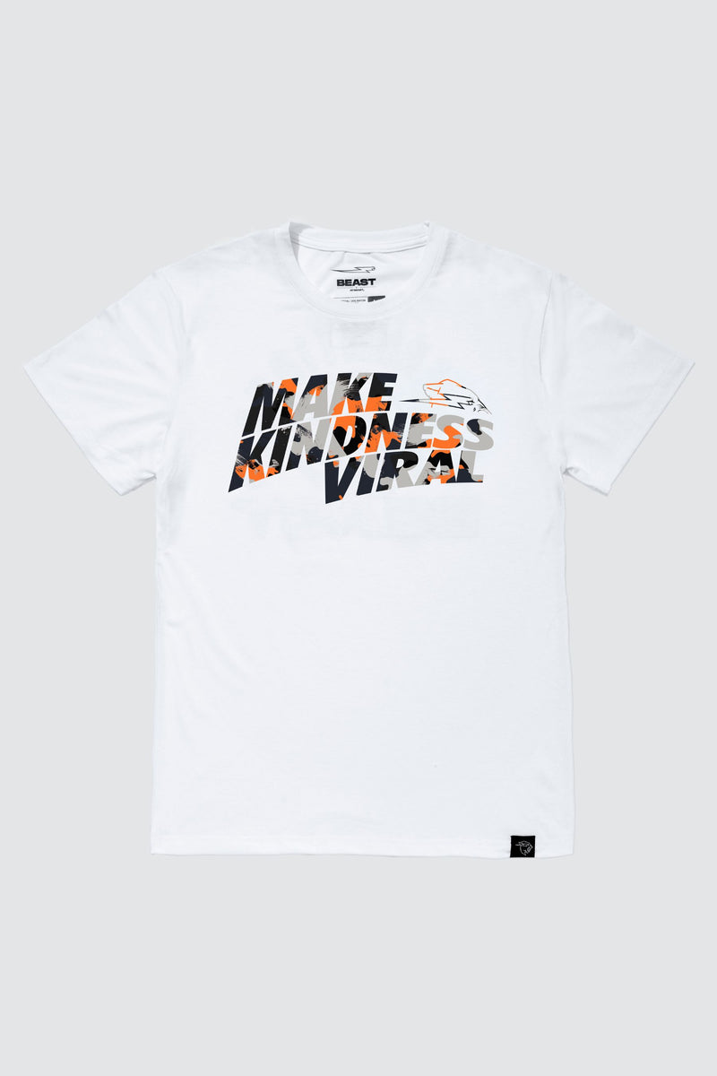 Youth Viral Camo Tee - White - LG (10/11) / White